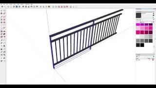 SketchUp speed build: Fence