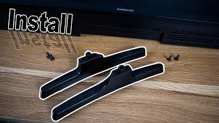 How to Install SAMSUNG Smart TV Stand Legs