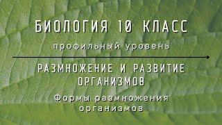 Биология 10 кл Проф уровень §39 Формы размножения организмов