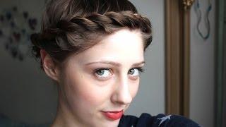 Quick & Easy hairstyle for short hair: crown twist