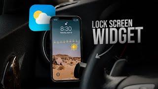 How to Add Weather Widget on iPhone Lock Screen (tutorial)