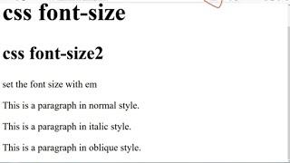 Css font-size with em and a combination of percent and em lesson:14(part-6)