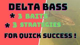 IN DEEP ON THE DELTA. Three Baits, 3 Strategies for quick success.