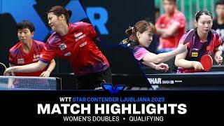Wong/Zhou vs Li/Zhu | WD Qual | WTT Star Contender Ljubljana 2023