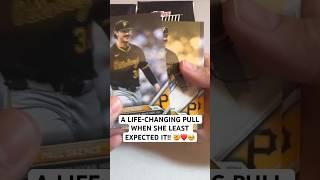 She found a LIFE-CHANGING card when she LEAST expected it!! ️ Paul Skenes 1/1 signed rookie! 
