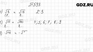 № 593 - Алгебра 8 класс Мерзляк