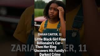 Little Black Girl Fixes Billionaire’s Car—Then Her Ring Uncovers His Family’s Darkest Crime