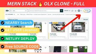 OLX Clone Project using React/ Node-MERN Stack Project For Beginners-Good For Internship/Resume