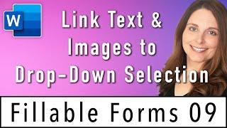Link Text to Drop-Down Selection - Create Fillable Forms in Word Course Lesson 9