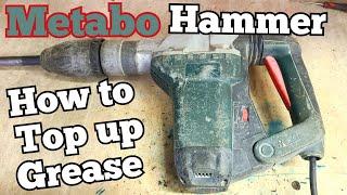 How to Add grease to your Metabo KHE 5-40 Rotary Hammer to improve the power.