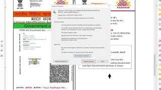 TUTORIAL  How to verify  validate digital signature on eAadhaar