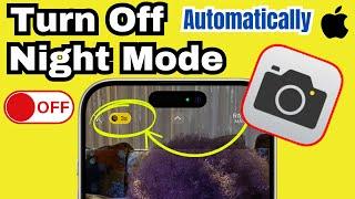 How to Turn off Night Mode Camera on iPhone Permanently (2025)