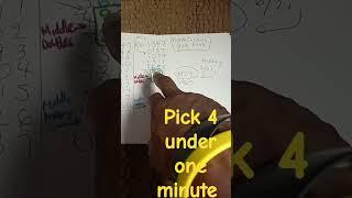 Pick four workout under a minute/learn and win today #pick4 #lottery