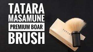 Tatara Dark Masamune premium boar shaving brush