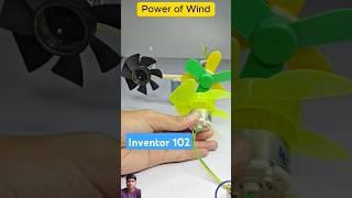 Power of wind #automobile #diy #electrical #engineering #electric #dcmotorproject #inventor 102