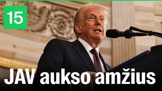 Inauguracijos kalba: Donaldas Trumpas skelbia „Amerikos aukso amžiaus“ pradžią