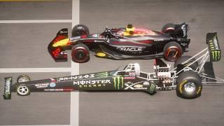 Max Verstappen Red Bull F1 2025 vs NHRA Top Fuel Dragster | DRAG RACE