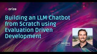 Building an LLM Chatbot with Evaluation Driven Development