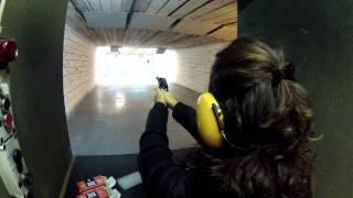 WIFE SHOOTING with her Smith & Wesson .38 special