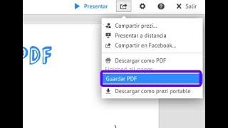 Como convertir de Prezi a PDF 2022