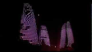 Flame towers LED illumination