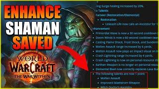 ENHANCEMENT SHAMAN SAVED | War Within Beta Update Notes