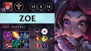 Zoe Support vs Leona: Unstoppable - KR Master Patch 14.18