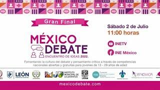 Debate Final, categoría 13 a 17 años. Campeonato Nacional México Debate 2022