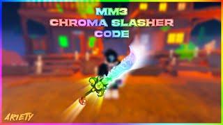 NEW Chroma Slasher Code MM3! | Roblox | Murder Mystery 3!