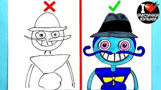 How to draw Daddy Long Legs do vs don't. Yulka Art Poppy Playtime drawings