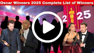 oscar 2025 winners oscars results oscar -   Who won the Oscar?