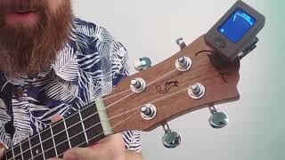 How to tuning ukulele with digital tuner