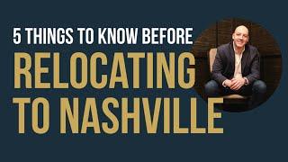 Relocating to Nashville, Tennessee