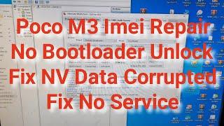 Poco M3 Imei Repair No Bootloader Unlock (Fix NV Data Corrupted) Fix No Service Eng File Free By UMT