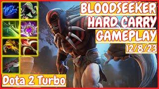 Bloodseeker 12/8/23 [HARD CARRY] [Gameplay DOTA 2 Turbo] 7.33