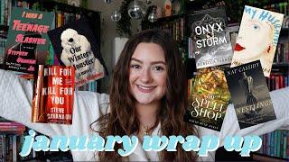 JANUARY WRAP UP 2025 | all about the 13 books i read this month!