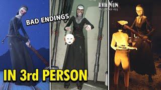 Evil Nun The Broken Mask ALL BAD ENDINGS in 3rd PERSON