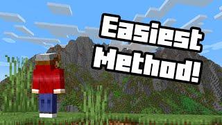 MINECRAFT | How to Make a Mountain! - Easiest Method!