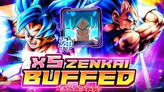 5x ZENKAI BUFFED LF SSB GOKU AND VEGETA WITH THEIR PLAT! THROWBACK TO CHAOS! | Dragon Ball Legends