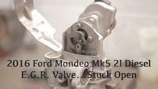 Ford Mondeo Mk5, 2l Diesel, E G R Valve Stuck Open.
