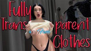 [4K]  Transparent Clothes Try on Haul – Bold & Beautiful! 