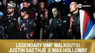 EPIC walkout for the Baddest Motherf***** in the Game belt #UFC300 Max Holloway x Justin Gaethje  