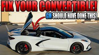 FIXING what GM MISSED on the Convertible C8 Corvette! DIY