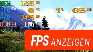 FPS anzeigen lassen - GUIDE! - CPU / GPU Auslastung ingame mit MSI Afterburner