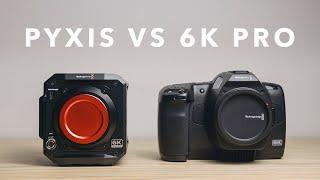 PYXIS VS BMPCC6K PRO | Comparison between the Blackmagic Pyxis 6K & the Pocket Cinema Camera 6K Pro