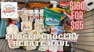 Kroger Grocery Haul! Couponing, Rebates, & Clearance! Save 60% on Groceries! $160 down to $65!