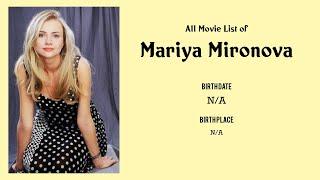 Mariya Mironova Movies list Mariya Mironova| Filmography of Mariya Mironova