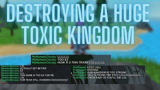 Raiding A Huge Toxic Kingdom | Roblox The Survival Game