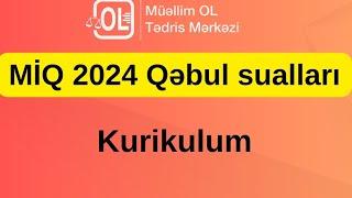 Həsənova Şəhanə- 2 iyul miq kurikulum qəbul suallarının müzakirəsi