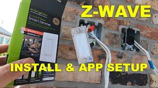 ZWAVE SWITCH DIMMER INSTALL & SETUP